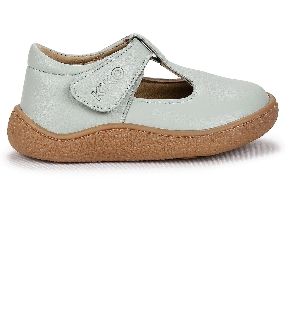 Lija %100 Deri Günlük Kız Bebek Babet Ayakkabı Su Yeşili