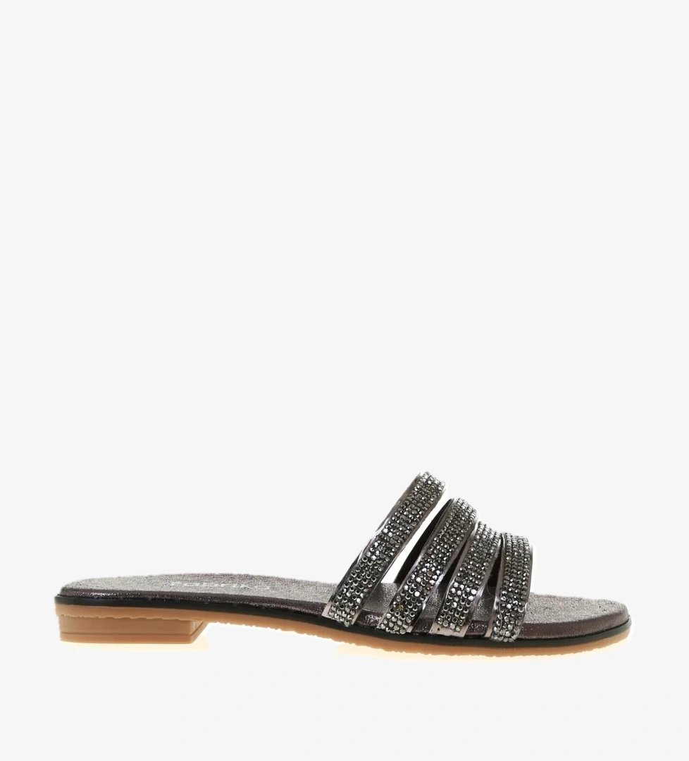 Fabrika Fabrika Gri Kurşun Kadın Terlik L83-GALA Sandalet & Terlik | Flo Gri - 1. görsel