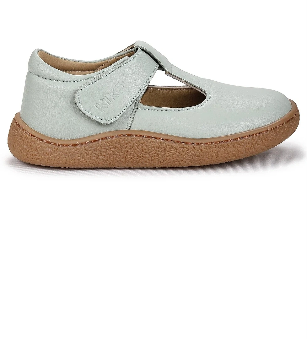 Lija %100 Deri Günlük Kız Çocuk Babet Ayakkabı Su Yeşili - Görsel 1