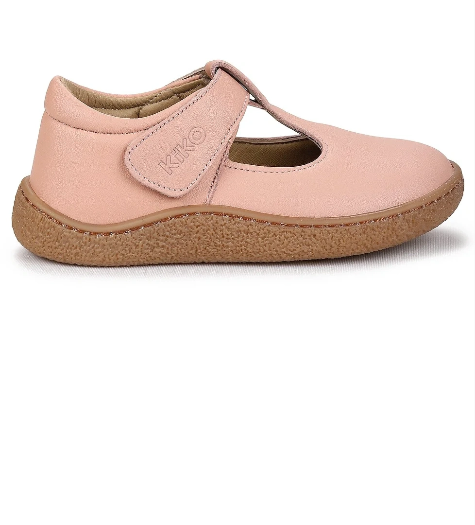 Lija %100 Deri Günlük Kız Çocuk Babet Ayakkabı Pudra