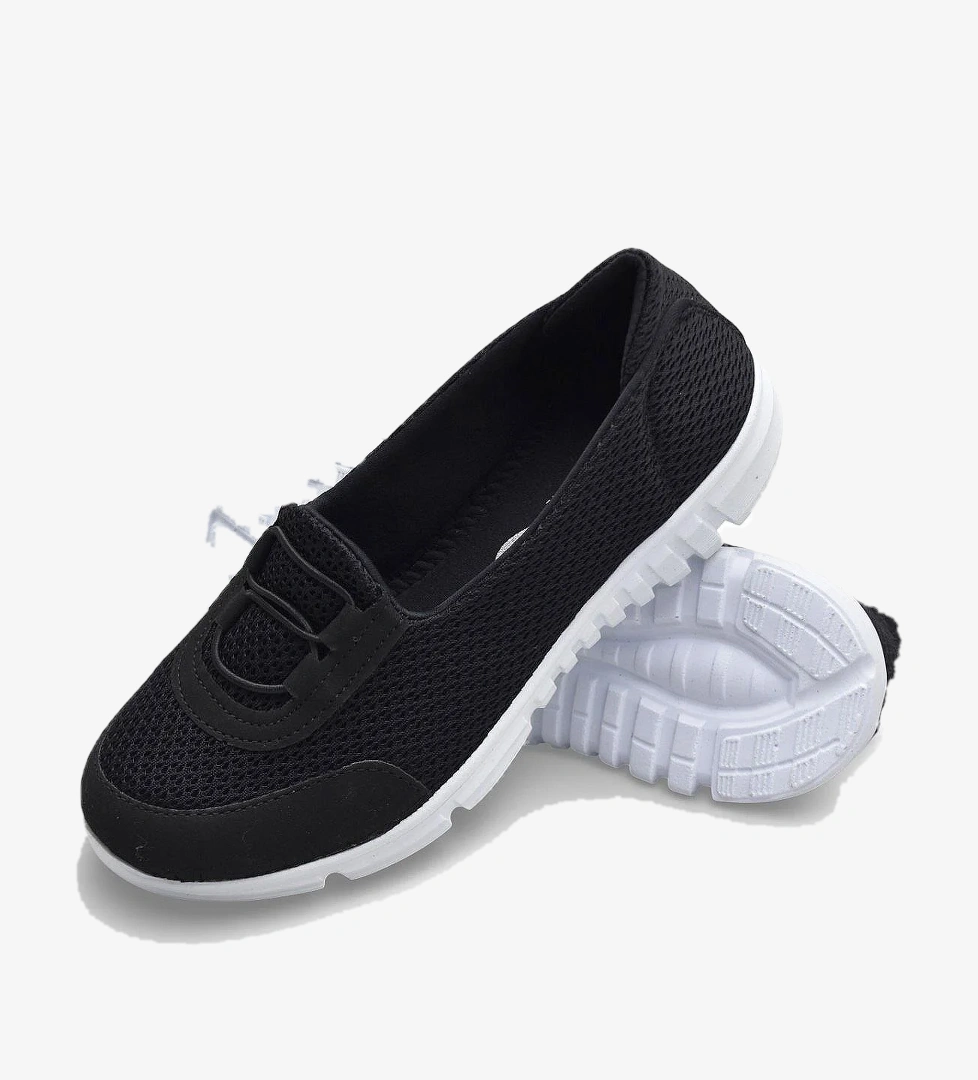 130 Memmory Taban ORTOPEDİK Yazlık Kadın Spor Ayakkabı Bağcıksız Babet - Görsel 1