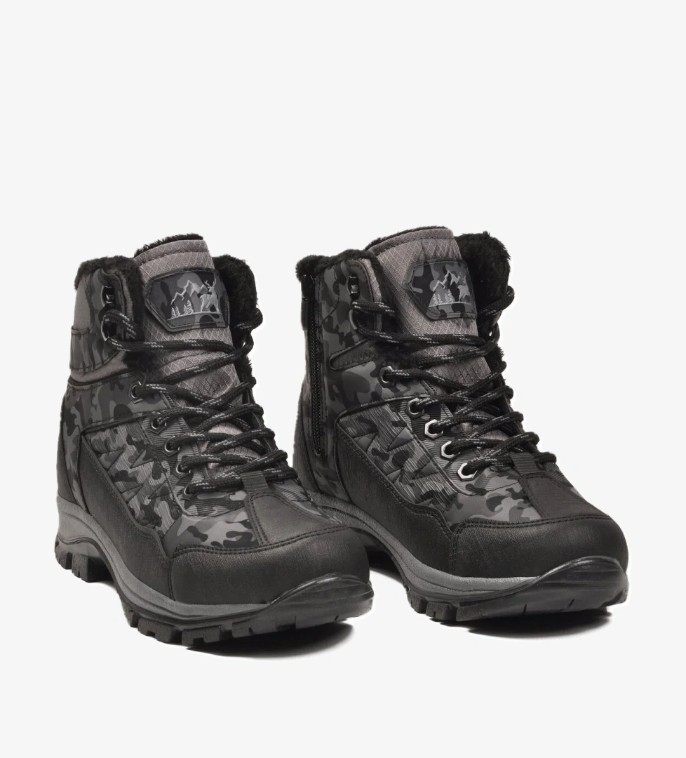 Walkway Walkway Gri 980 İçi Kürklü Kaymaz Soğuğa Dirençli Füme Unisex Bot | Flo Gri - 1. görsel