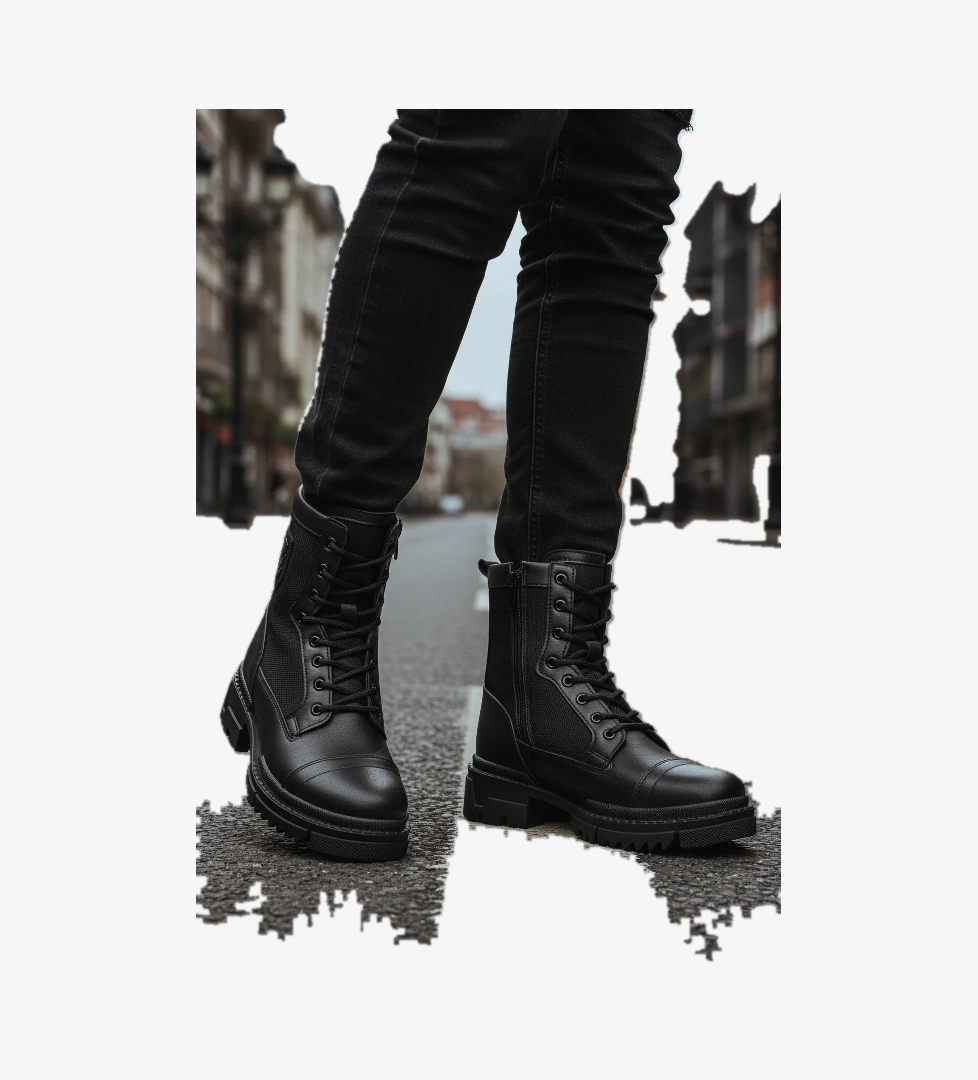 Walkway Walkway 2100 Kaymaz Taban Siyah Unisex Bot | Flo Siyah - 1. görsel