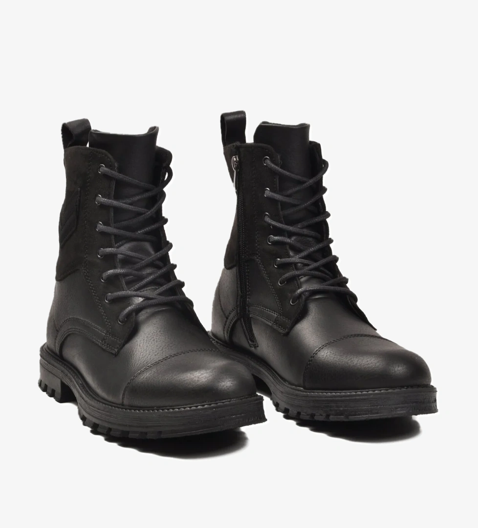 Walkway Walkway GVN-347 Polarlı Kaymaz Taban Siyah Erkek Bot | Flo Siyah - 1. görsel