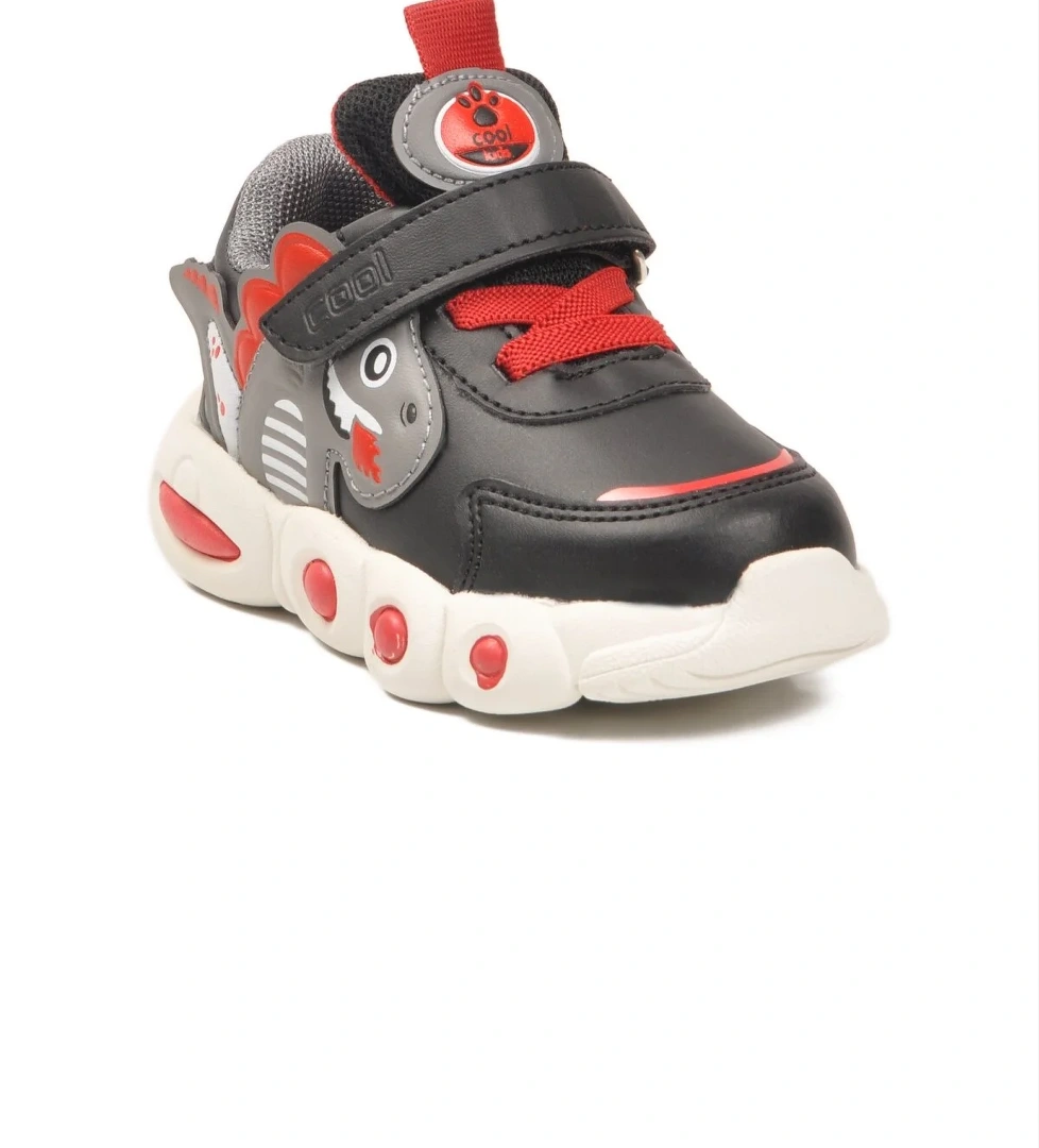 Cool Cool Dinito B Kırmızı Cırtlı Hafif Bebek Spor Ayakkabı Sneaker | Flo Kırmızı - 1. görsel