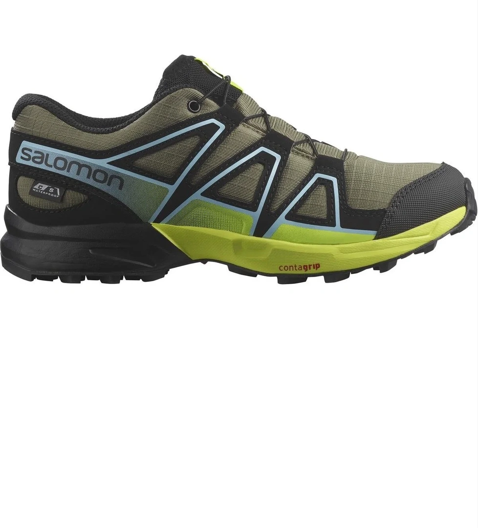 Salomon Salomon Yeşil L47278900 Speedcross Cswp J Çocuk Outdoor Ayakkabısı | Flo Yeşil - 1. görsel