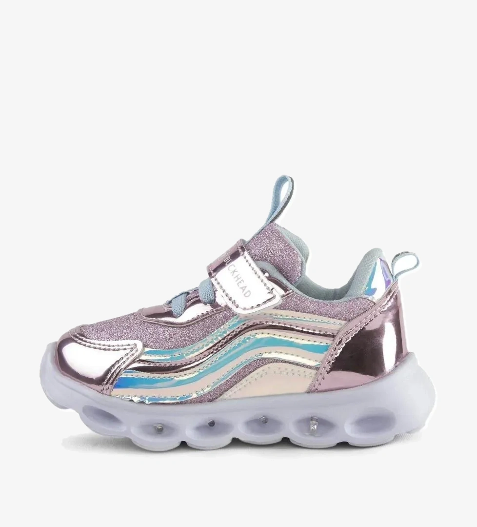 Buckhead Buckhead Pembe BUCK4246-088 Trio Shiny Hologram Kız Çocuk Günlük Spor Ayakkabı Sneaker | Flo Pembe - 1. görsel