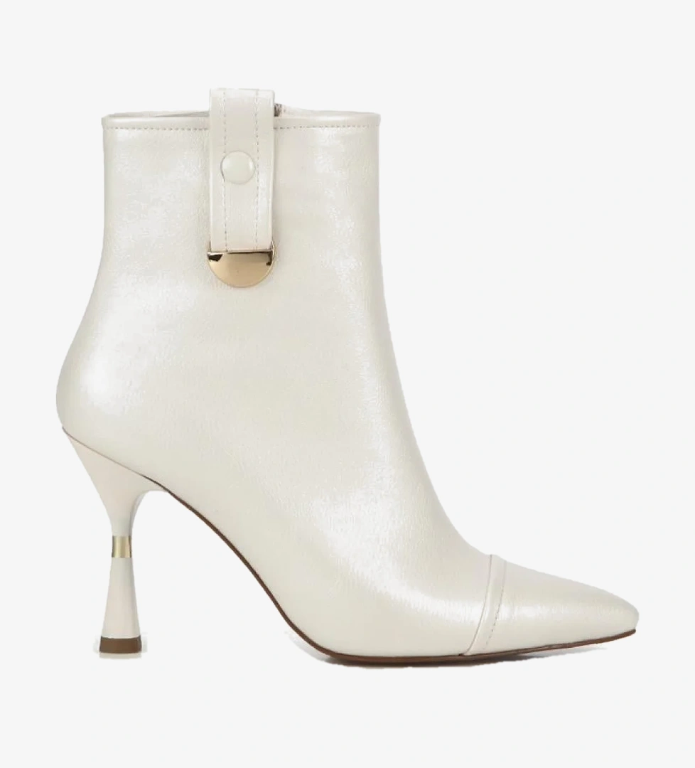 Yaya By Hotiç Bordo Yaya By Hotiç Yaya By Kadın Dikiş Detaylı Gold Detaylı Tokalı İnce Topuklu Bot