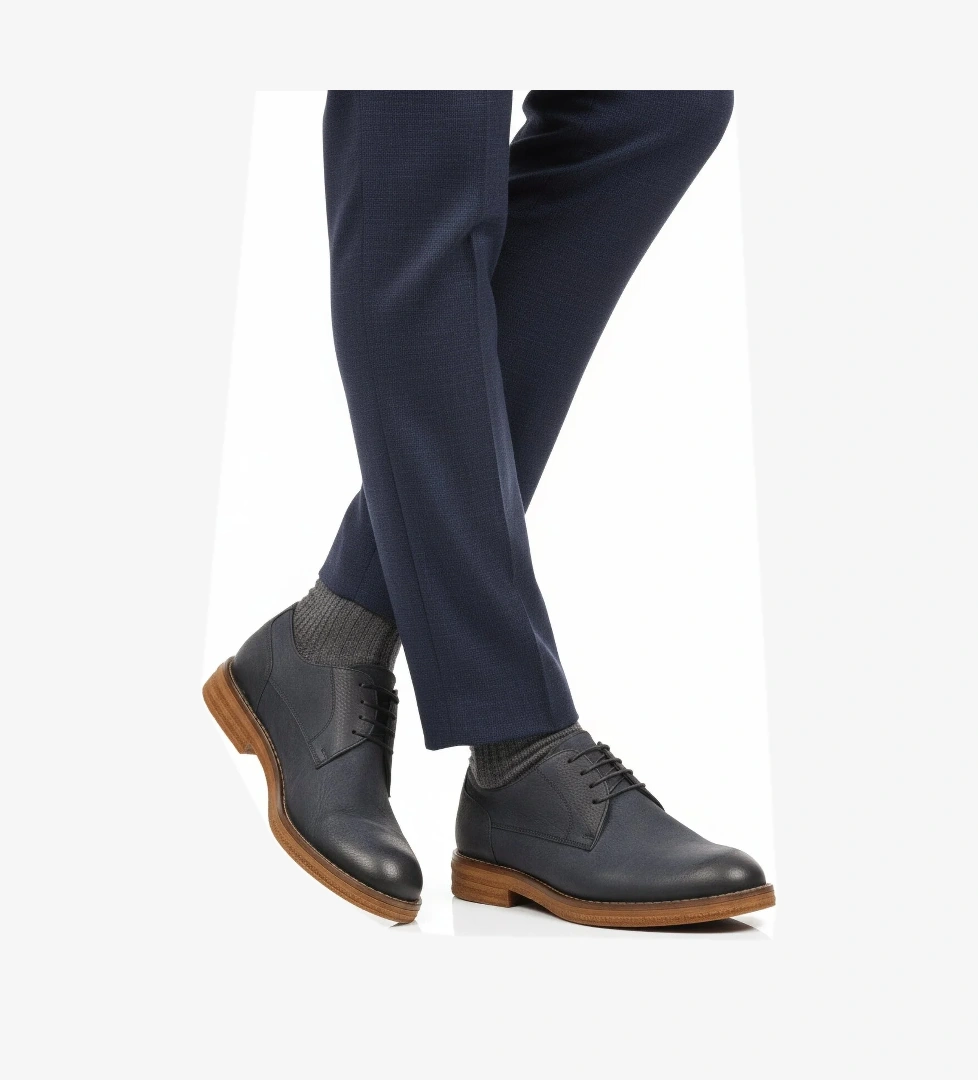 A Spor A Spor Aspor Lacivert Nubuk Hakiki Deri Erkek Casual Ayakkabı | Flo Lacivert - 1. görsel