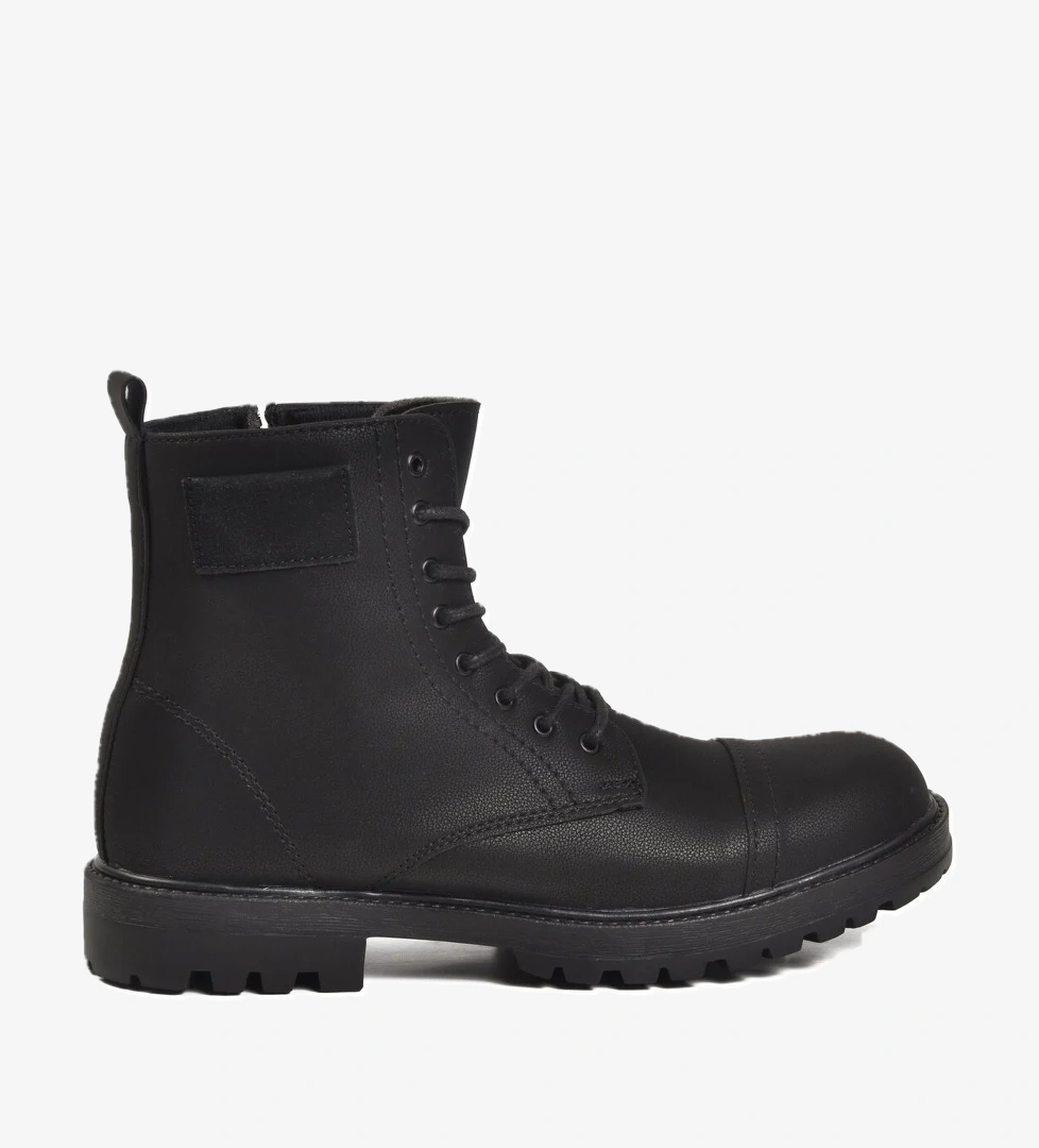 Conteyner Conteyner Siyah Polarlı Fermuarlı Bağcıklı Erkek Bot | Flo Siyah - 1. görsel