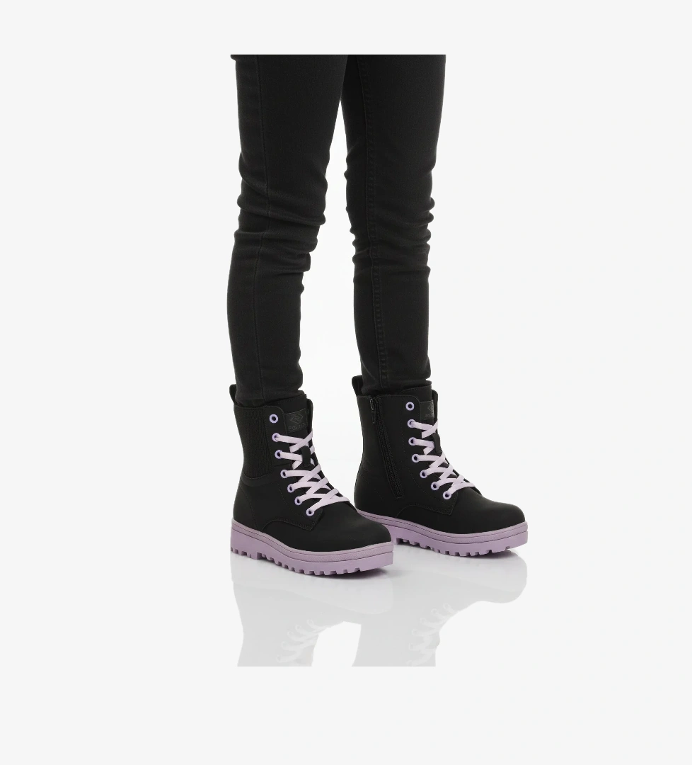 A Spor A Spor Çok Renkli Aspor Siyah Lila İçi Polarlı Kız Çocuk Bot | Flo Çok Renkli - 1. görsel