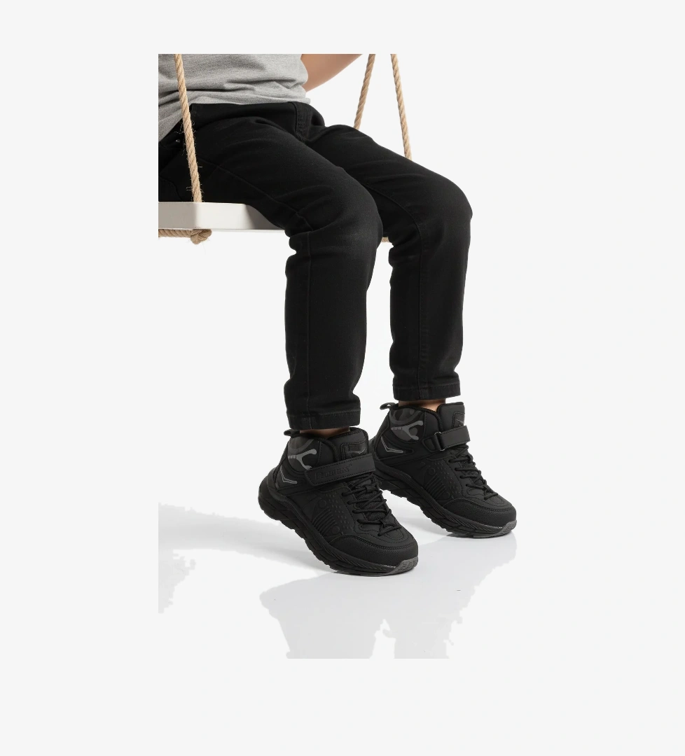 Aspor Siyah Cırtlı Erkek Çocuk Bot