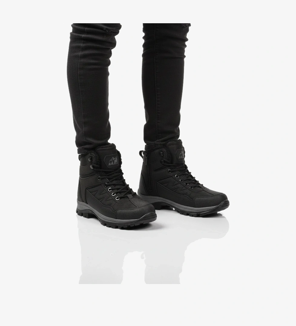 Aspor Siyah İçi Kürklü Unisex Outdoor Bot - Görsel 1