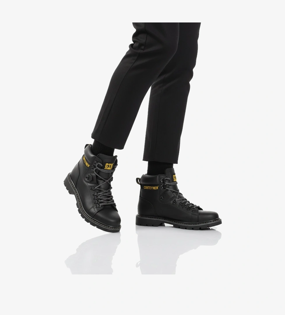 Siyah Bağcıklı Erkek Worker Bot - Görsel 1