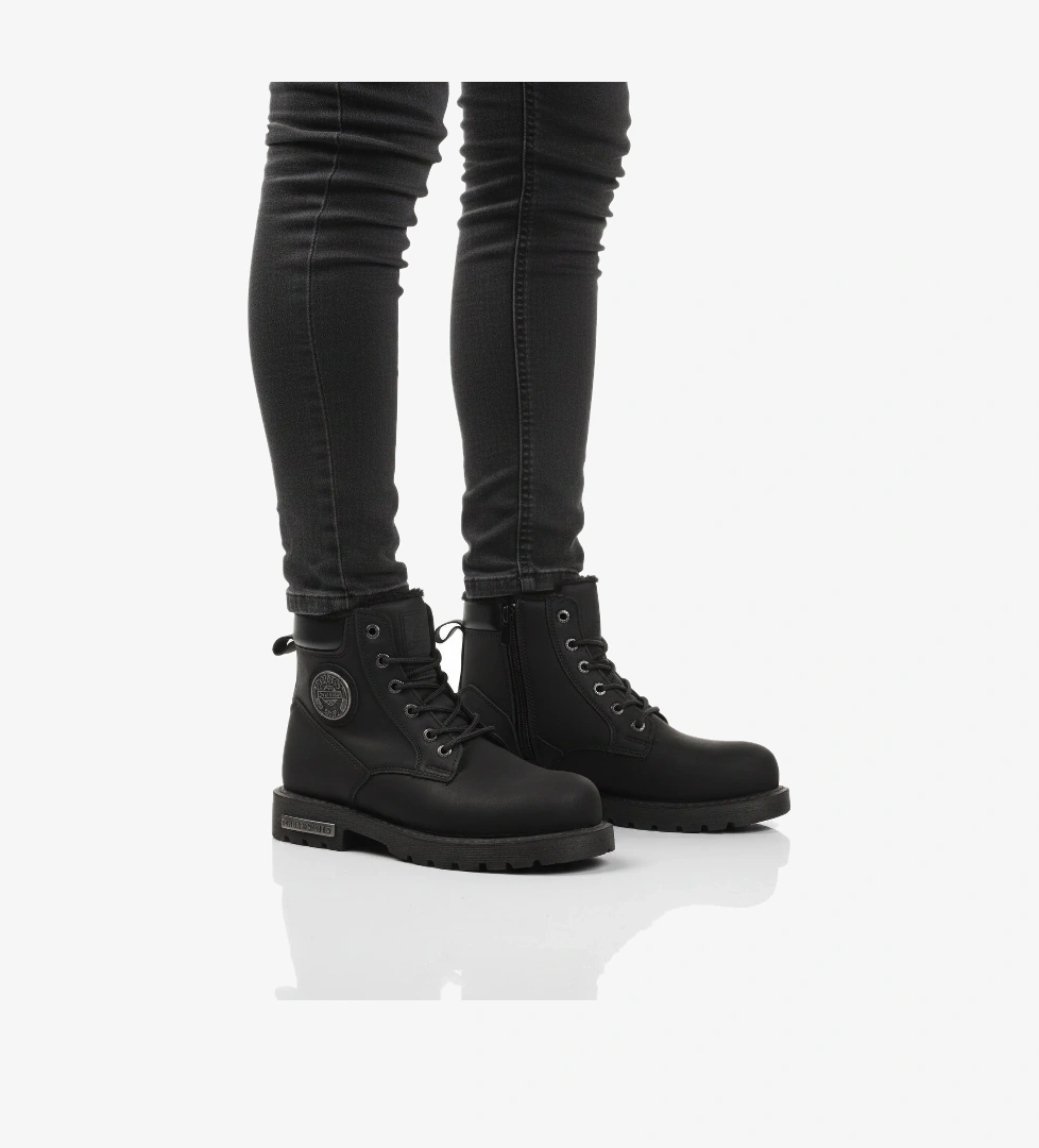 A Spor A Spor Aspor Siyah İçi Kürklü Erkek Worker Bot | Flo Siyah - 1. görsel