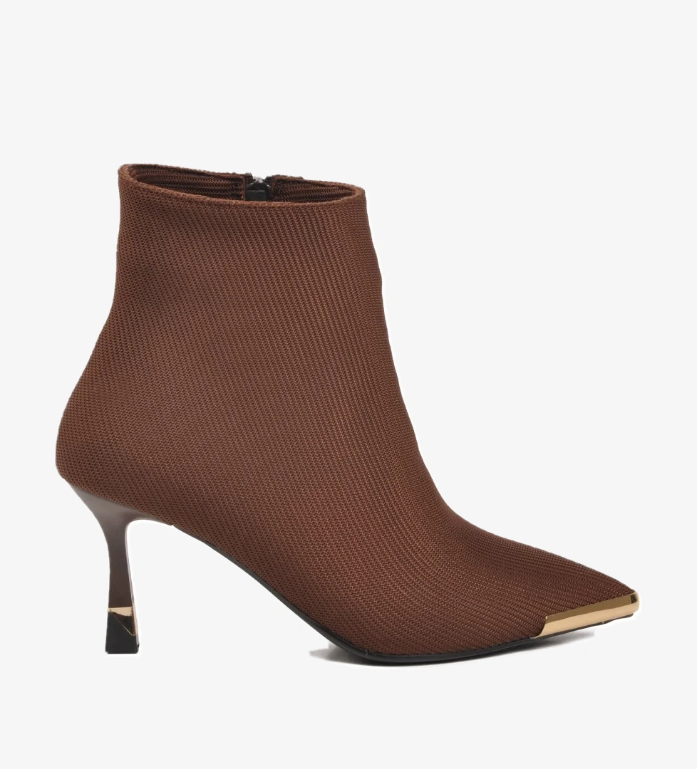 Ayakmod Ayakmod Kahverengi 878605 Polarlı Kahve Kadın Topuklu Bot | Flo Kahverengi - 1. görsel