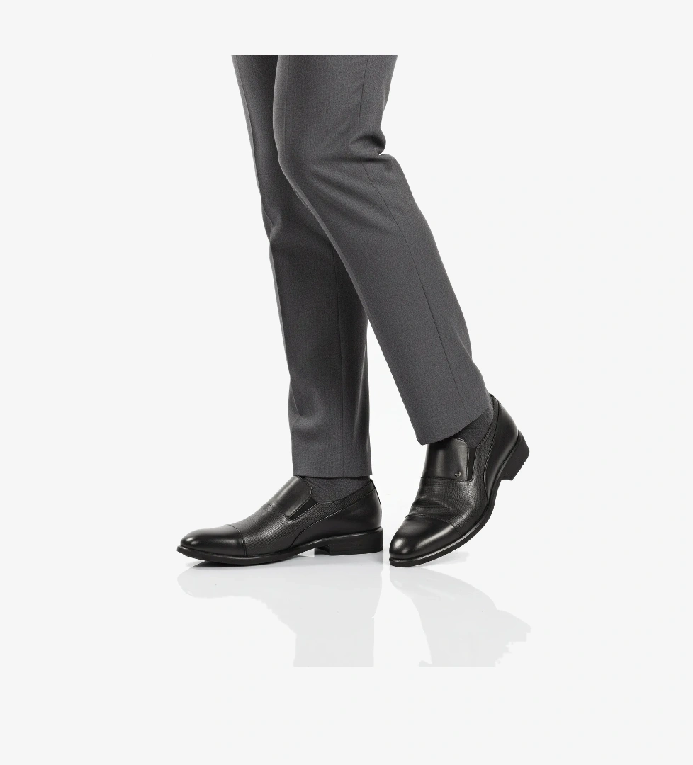 Ayakmod Ayakmod 00811-26K Hakiki Deri Siyah Erkek Klasik Ayakkabı | Flo Siyah - 1. görsel