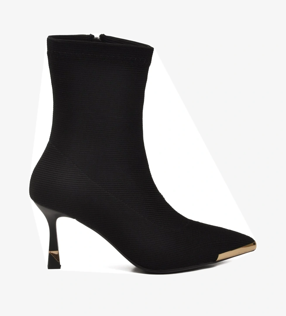 Ayakmod Ayakmod 878604 Siyah Kadın Topuklu Bot | Flo Siyah - 1. görsel