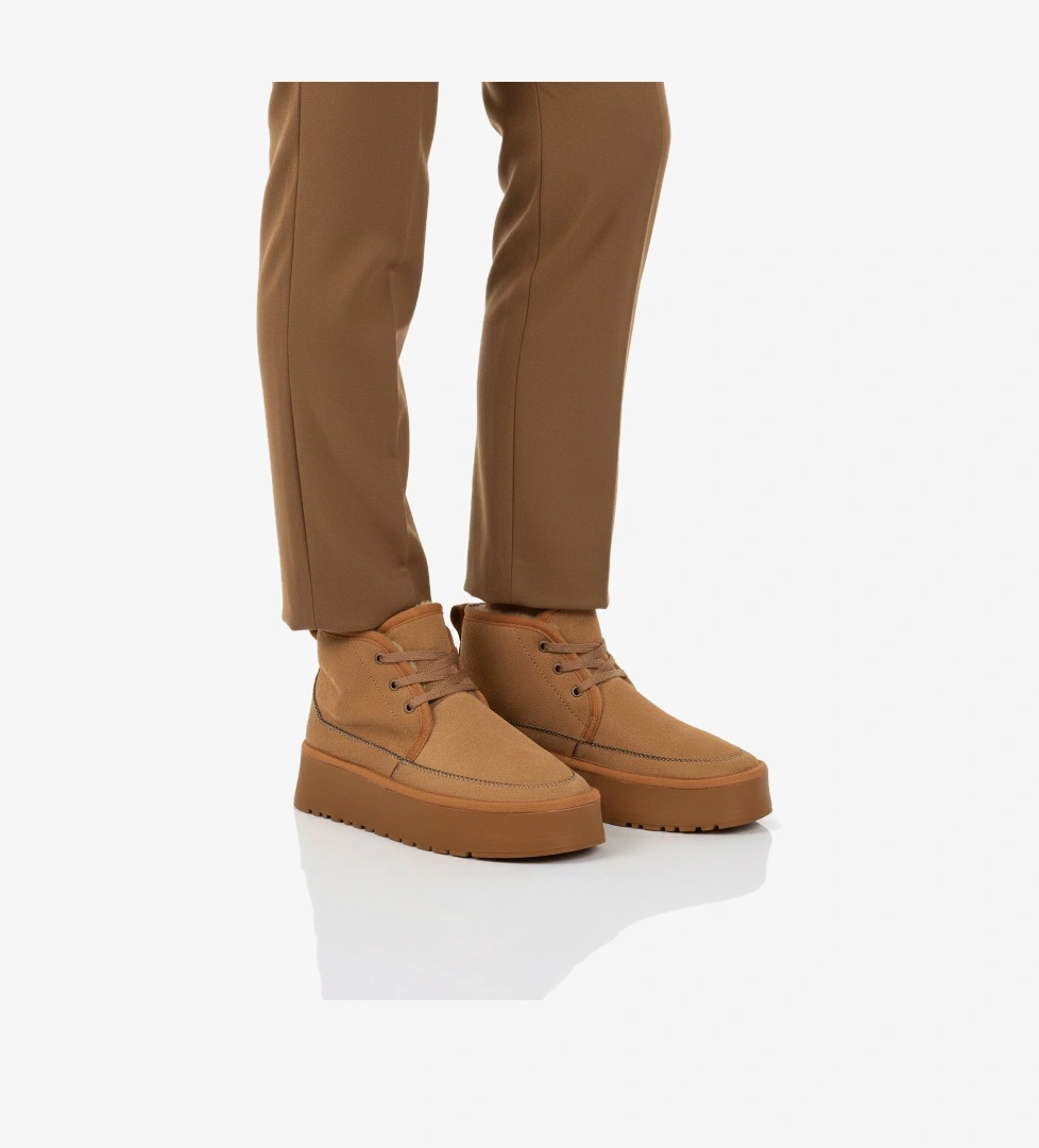 Taba İçi Kürklü Bağcıklı Kadın Bot U-15 Z