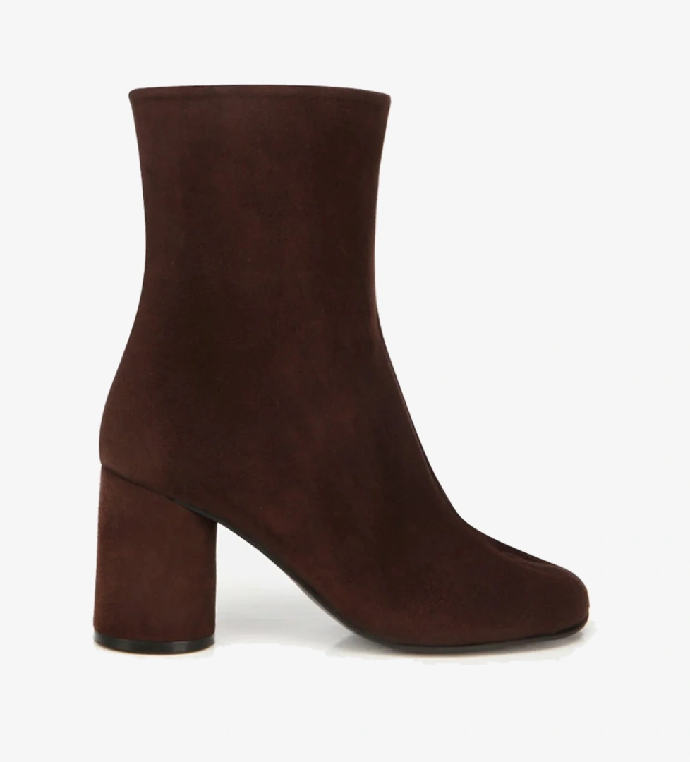 Hotiç Hotiç Kadın Süet Deri Kahverengi Burun Detaylı Topuklu Bot | Flo Kahverengi - 1. görsel
