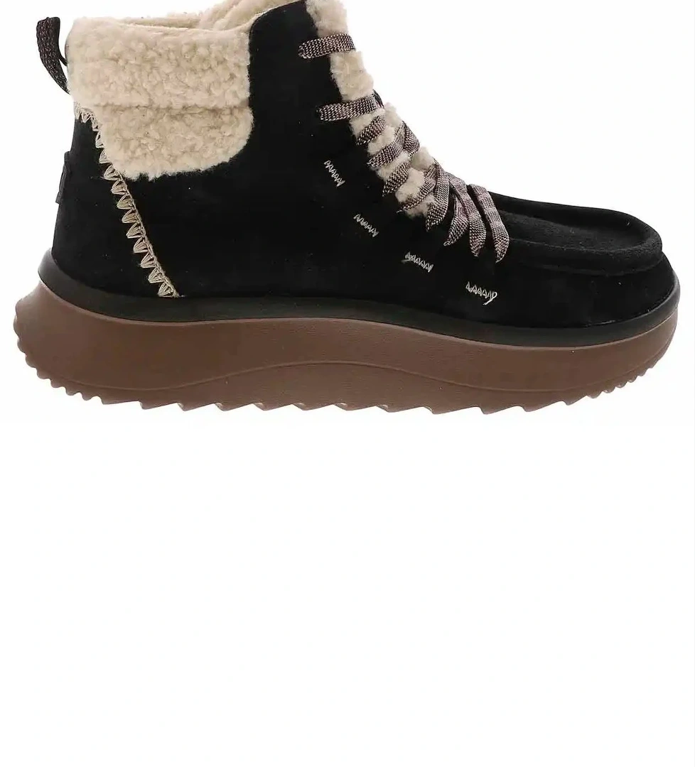 Hey Dude Hey Dude Siyah Wendy Peak Apres Suede Kadın Bot Outdoor Ayakkabı | Flo Siyah - 1. görsel