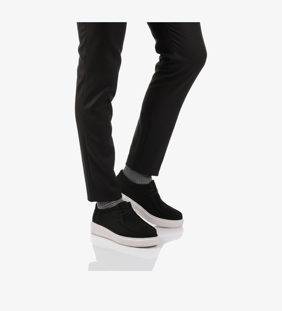 Ayakmod Ayakmod Siyah Nubuk Jel Taban Anatomik Erkek Casual Ayakkabı 1614 M | Flo Siyah - 1. görsel