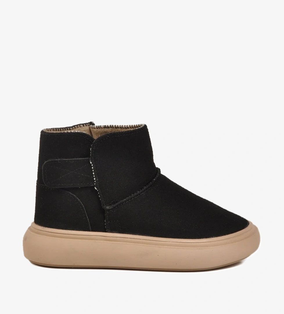 Ayakmod Ayakmod Siyah Süet Cırtlı Unisex Çocuk Bot 823760 P | Flo Siyah - 1. görsel