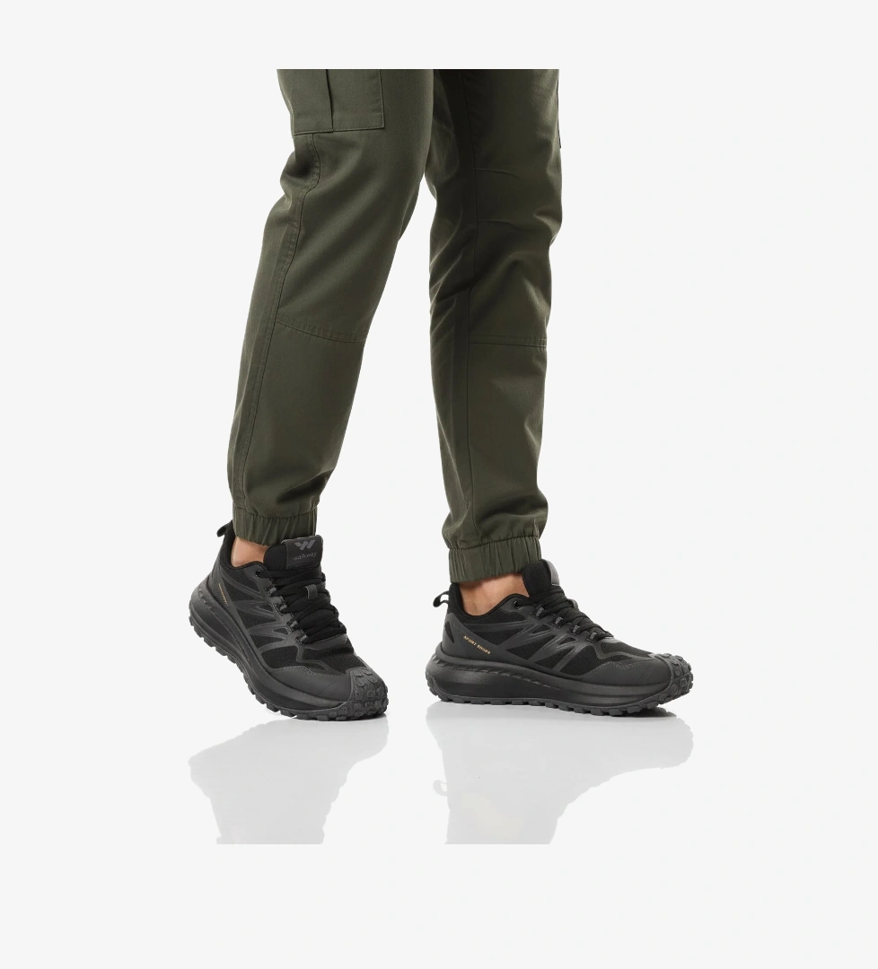 Walkway Walkway Siyah Kaymaz Bağcıklı Esnek Erkek Spor Ayakkabı Osiria 2035 M Sneaker | Flo Siyah - 1. görsel