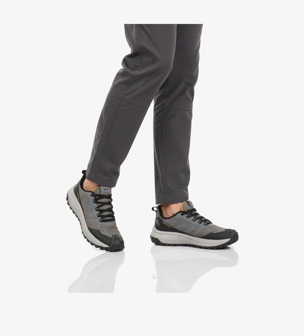 Füme Kaymaz Bağcıklı Esnek Erkek Spor Ayakkabı Osiria 2035 M