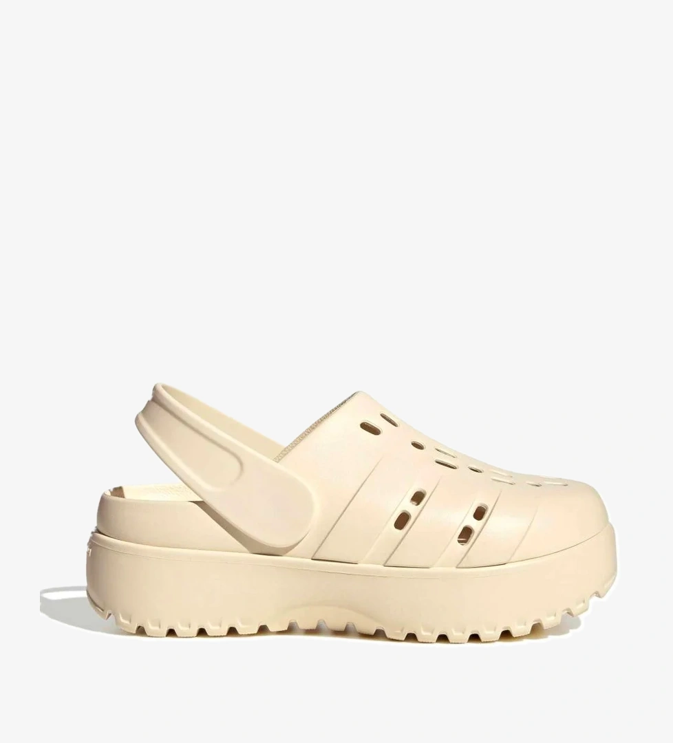 Adilette Platform Clogs Kadın Ekru Terlik