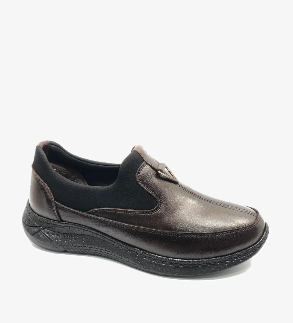 Kocamanlar Kocamanlar Kahverengi Alfalotti 407 Hakiki Deri Ortopedik Kadın Casual Ayakkabı | Flo Kahverengi - 1. görsel