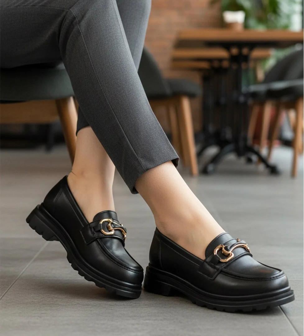 Ayk S Ayk S AYK'S 1003 Siyah Kadın Günlük Ayakkabı Casual Ayakkabı | Flo Siyah - 1. görsel