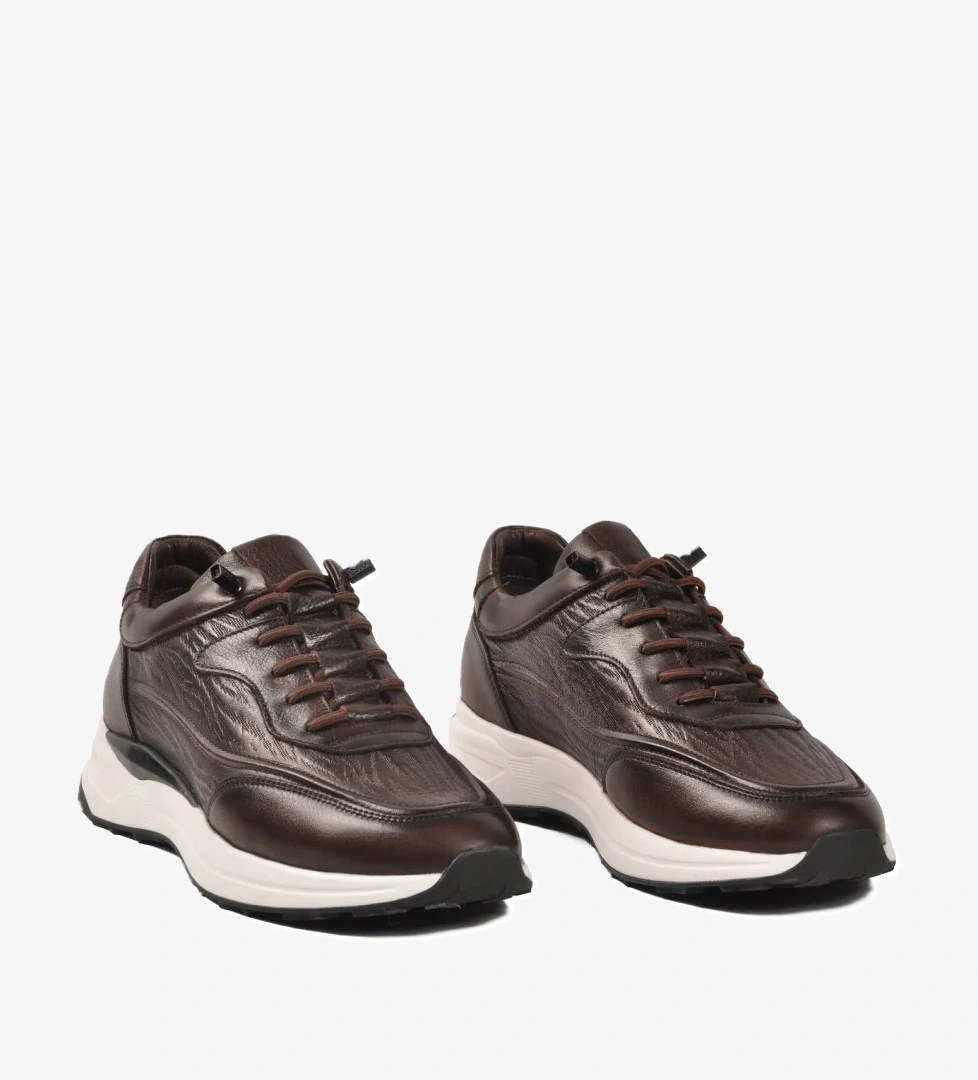 Voyager Voyager Kahverengi 1003 Hakiki Deri Kahve Erkek Günlük Ayakkabı Casual Ayakkabı | Flo Kahverengi - 1. görsel