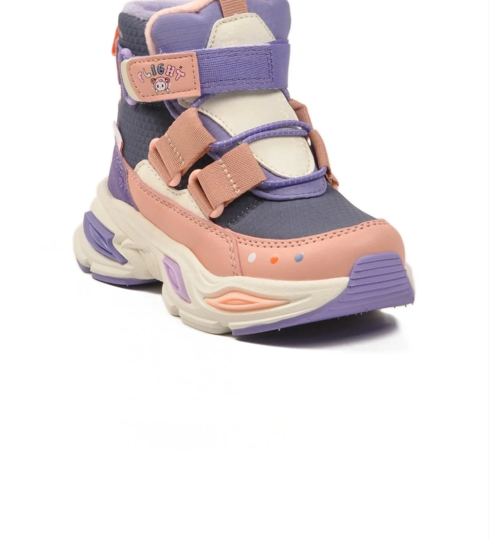 Pepino Pepino 2087 İçi Polarlı Kaymaz Taban Mor Pudra Kız Çocuk Bot | Flo Mor - 1. görsel