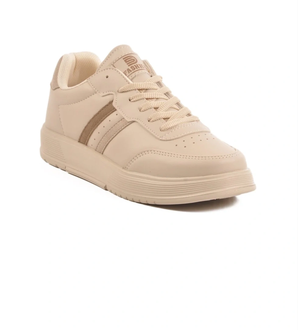 Walkway Walkway Bej 163 Bağcıklı Ekru Unisex Spor Ayakkabı Sneaker | Flo Bej - 1. görsel