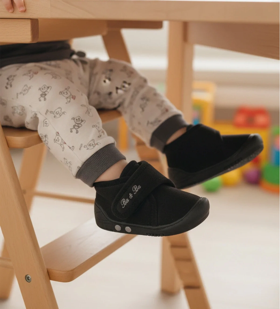 Walkway Walkway 058989 B Siyah Cırtlı Bebek Panduf Sandalet & Terlik | Flo Siyah - 1. görsel