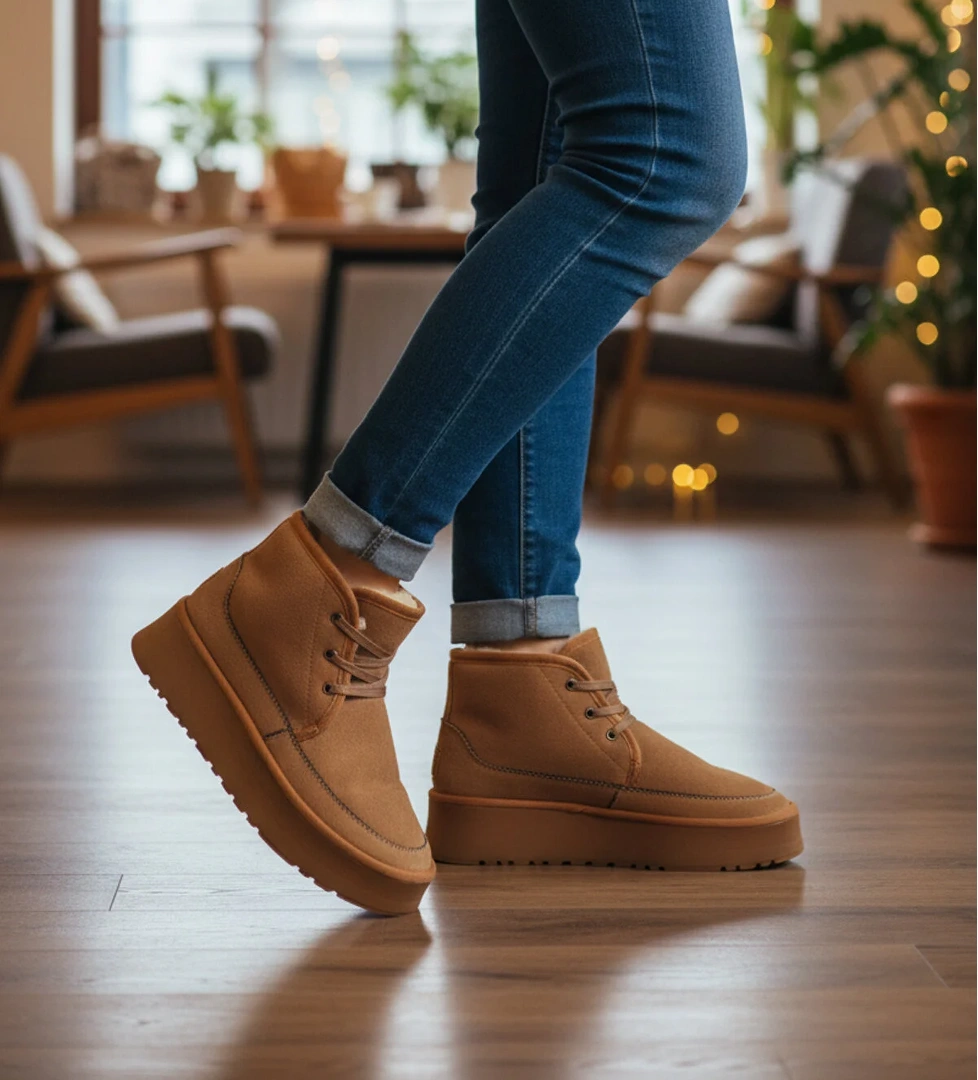 Walkway Walkway U-15 İçi Kürklü Soğuğa Dirençli Taba Kadın Bot | Flo Taba - 1. görsel