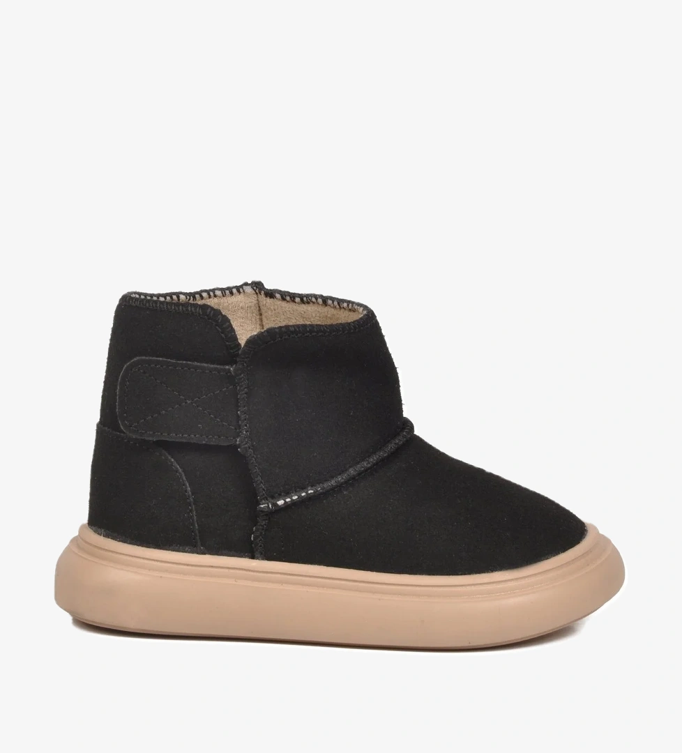 A Spor A Spor Aspor Siyah Süet Cırtlı Kız Bebek Bot | Flo Siyah - 1. görsel