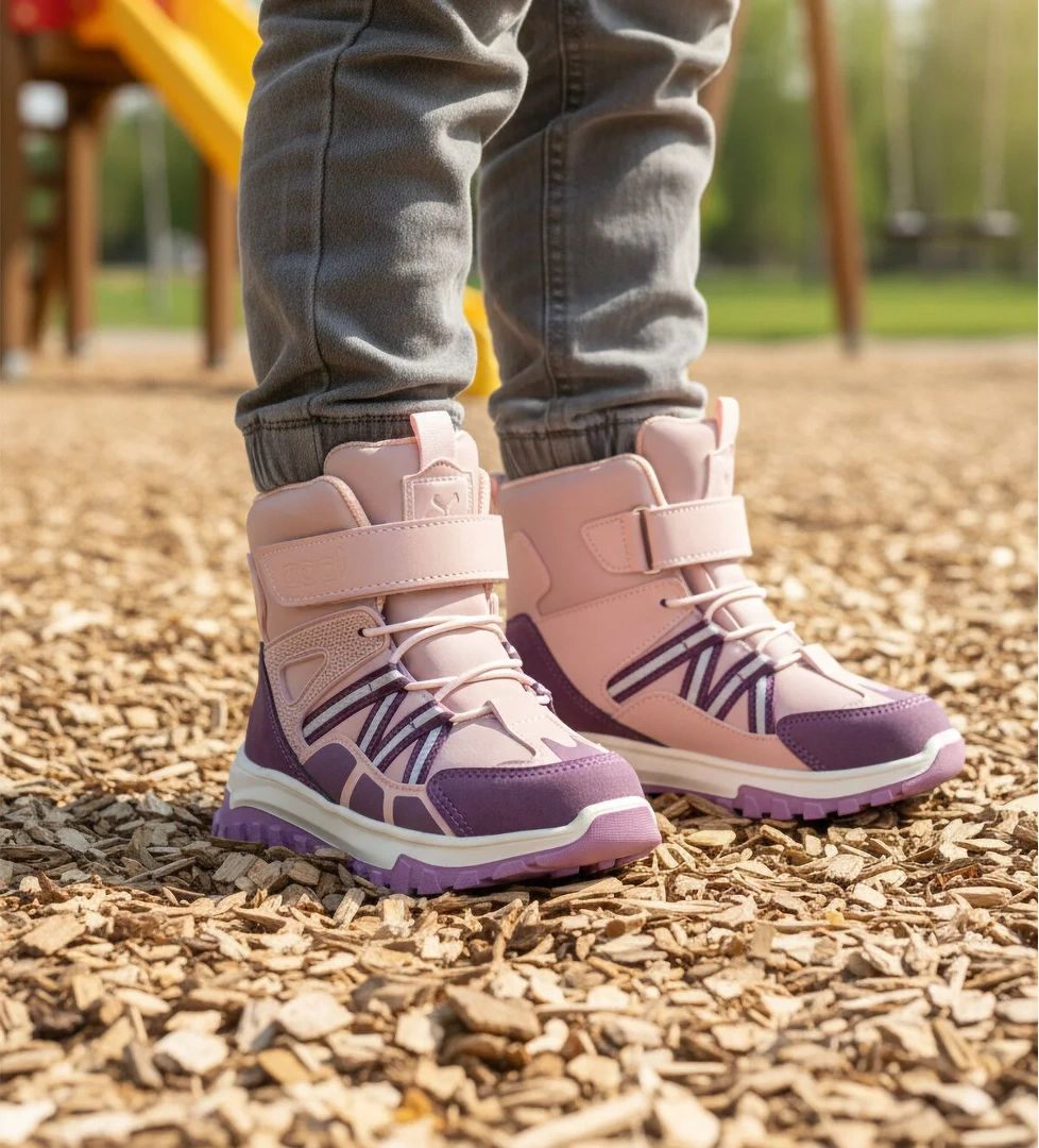 Cool Cool Pembe Hilly P Siyah Kaymaz Soğuğa Dirençli Cırtlı Kız Çocuk Bot Flo'da! Pembe - 1. görsel