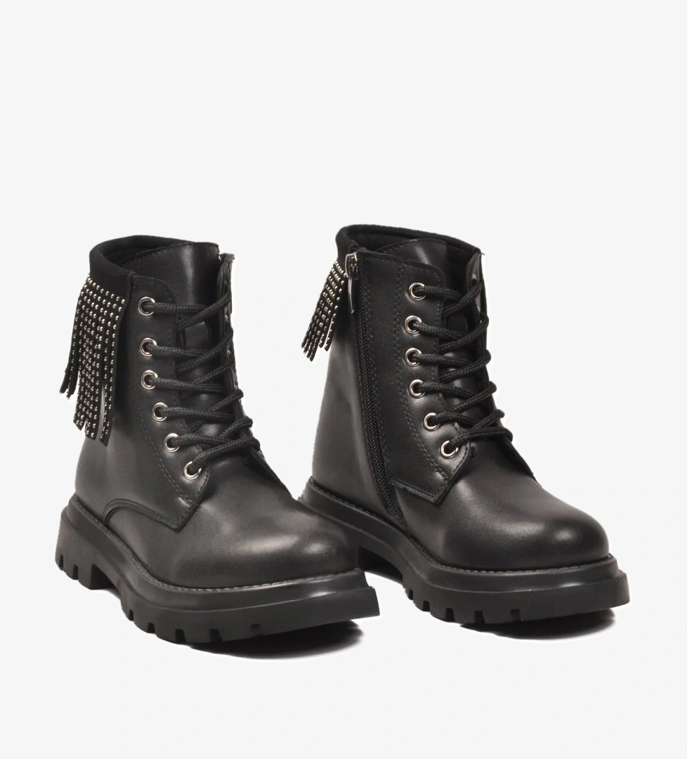 Cool Cool Alya F Siyah Polarlı Kaymaz Taban Kız Çocuk Bot Flo'da! Siyah - 1. görsel