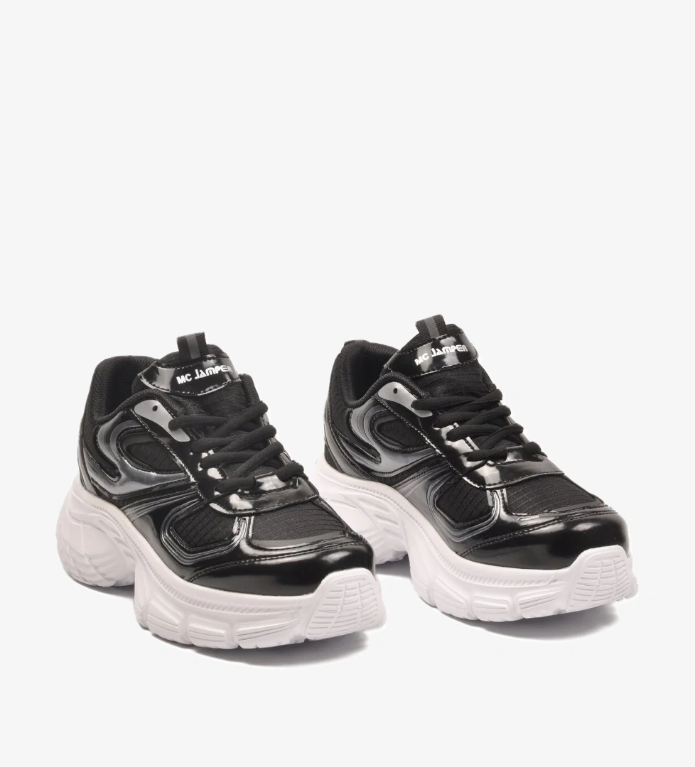 Walkway Walkway Çok Renkli Mc Jamper 2376 Siyah Beyaz Unisex Yüksek Taban Bağcıklı Mevsimlik Sneaker Flo'da! Çok Renkli - 1. görsel