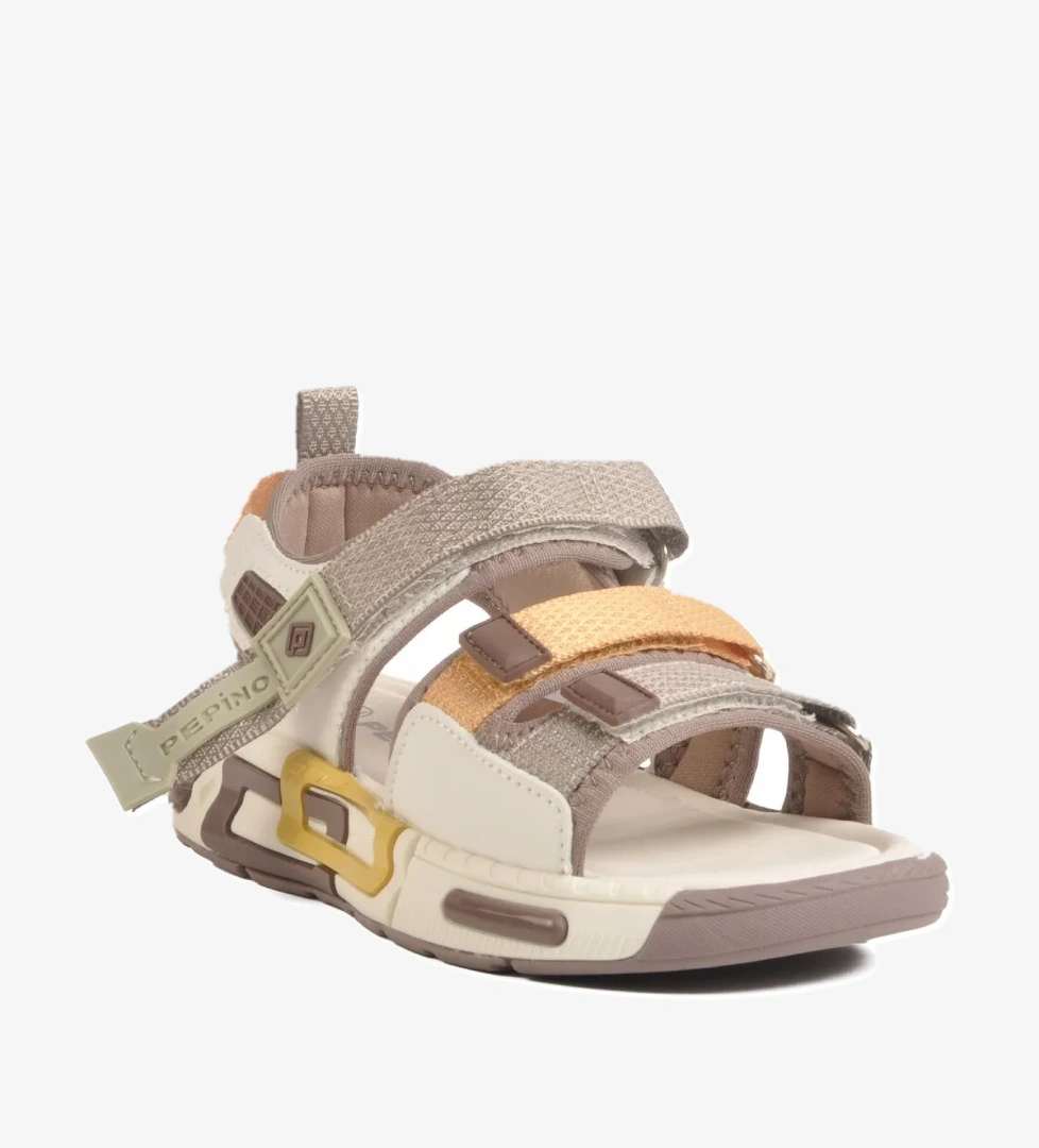 Pepino Pepino Kahverengi 1947 F Krem-Kahve Erkek Çocuk Sandalet Flo'da! Kahverengi - 1. görsel