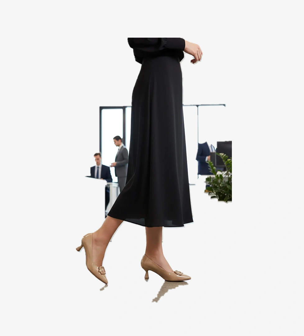 Ayakmod Ayakmod 357189 Z Bej Kırışık Rugan Kadın Topuklu Ayakkabı Kadın Klasik Ayakkabı Flo'da! Bej - 1. görsel