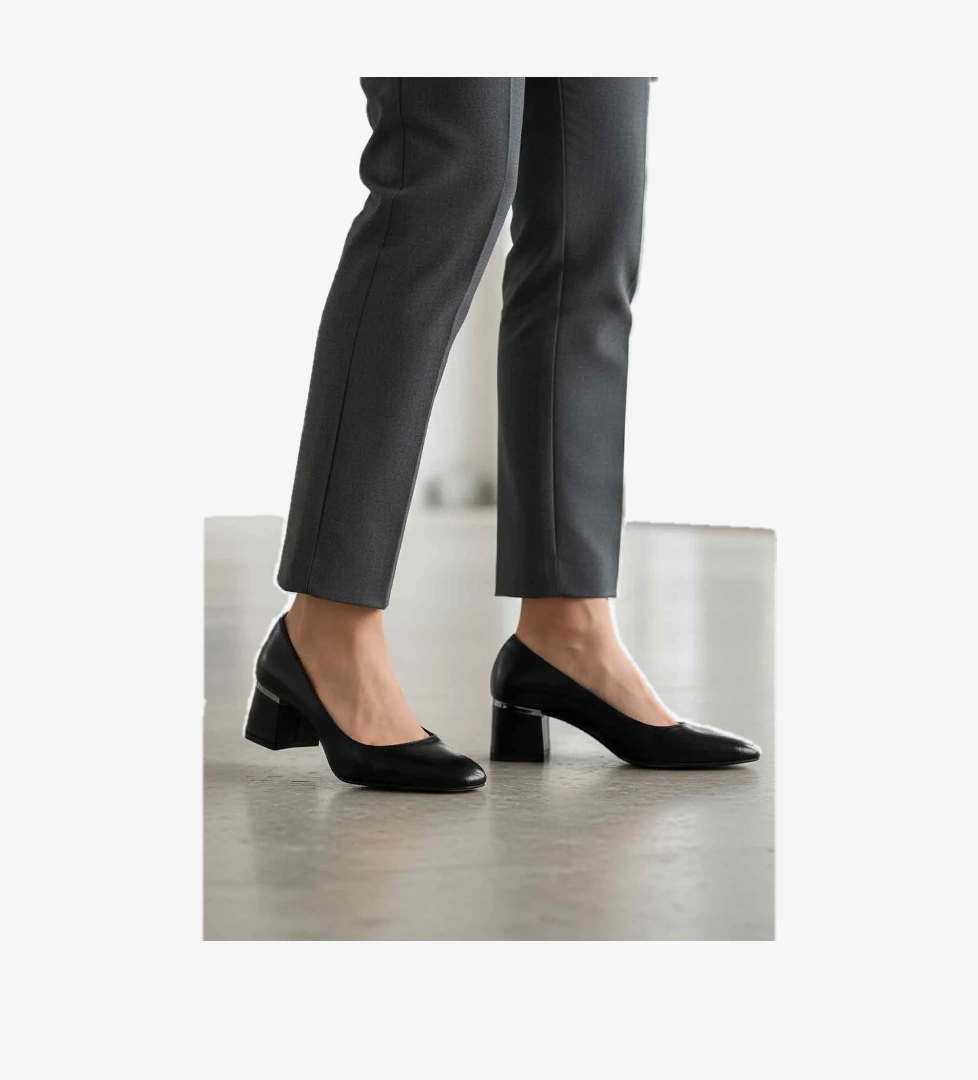 Ayakmod Ayakmod 357184 Z Siyah Yılan Kadın Abiye Ayakkabı Klasik Ayakkabı Ofis Ayakkabısı Flo'da! Siyah - 1. görsel