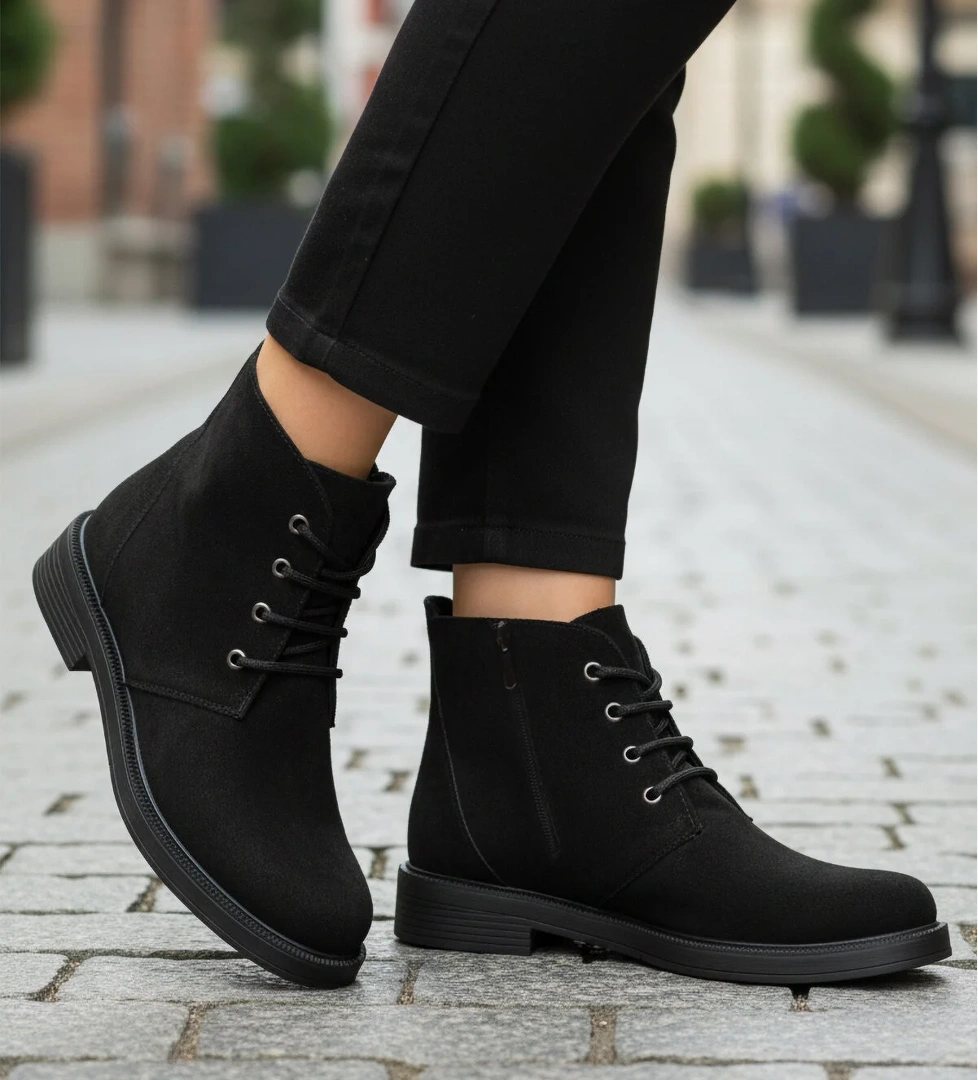 Ayakmod Ayakmod 284098 Z Siyah Süet Kadın Bot Flo'da! Siyah - 1. görsel