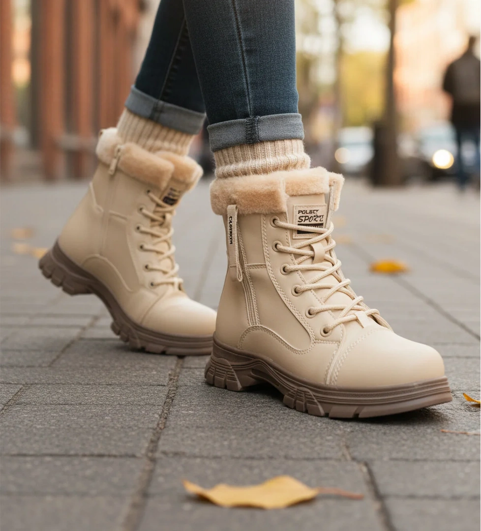 Walkway Walkway Çok Renkli 24072 Z Bej Vizon Soğuğa Dirençli Kadın Bot Flo'da! Çok Renkli - 1. görsel