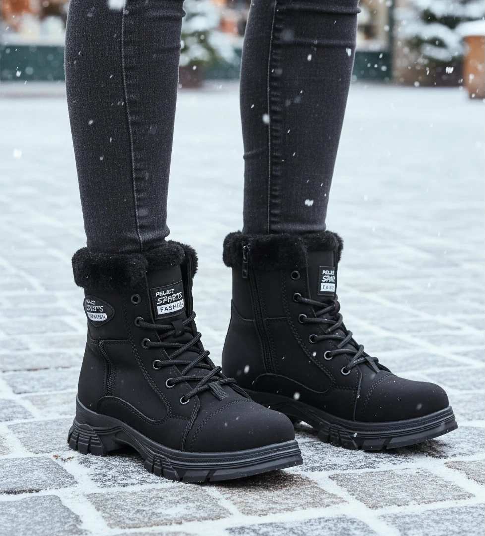 Walkway Walkway 24072 Z Siyah Zümrüt Soğuğa Dirençli Kadın Bot Flo'da! Siyah - 1. görsel