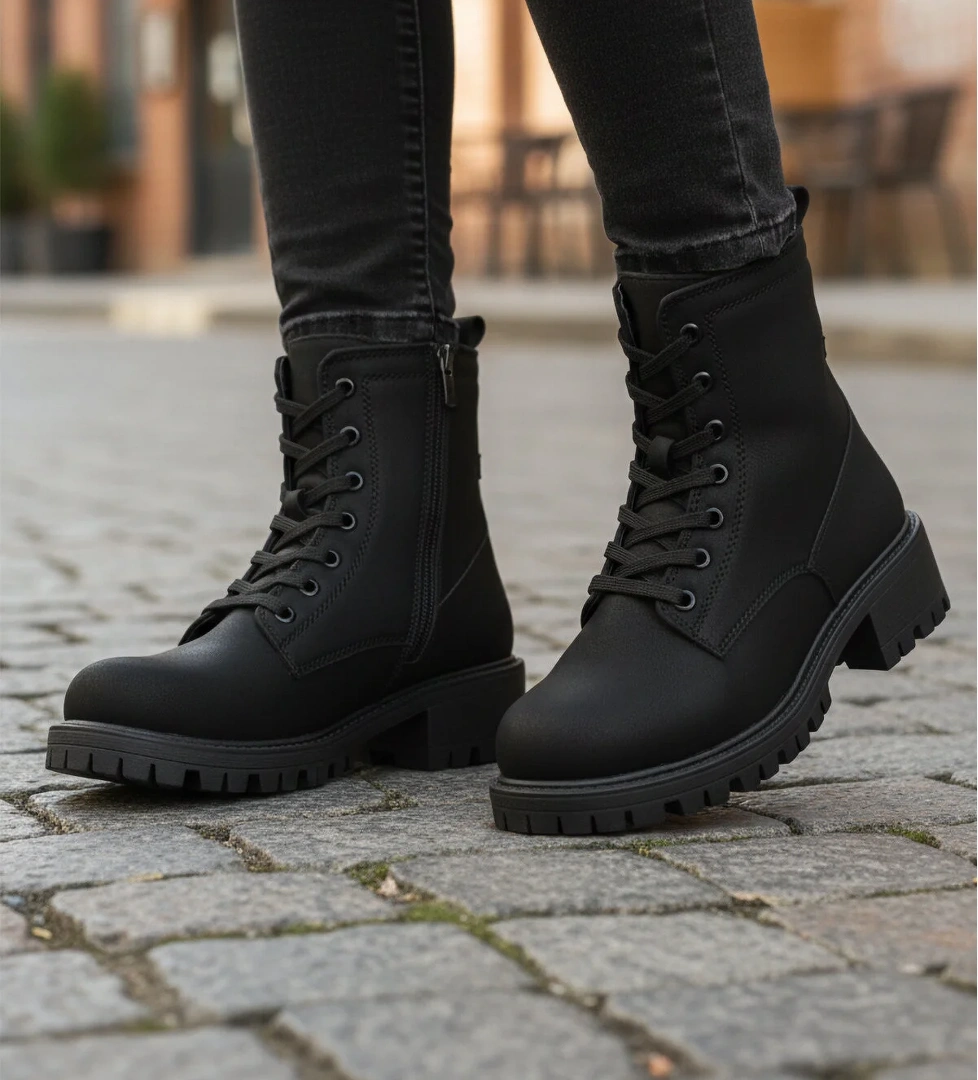 Walkway Walkway 23008 Z Siyah Zümrüt Kadın Bot Flo'da! Siyah - 1. görsel