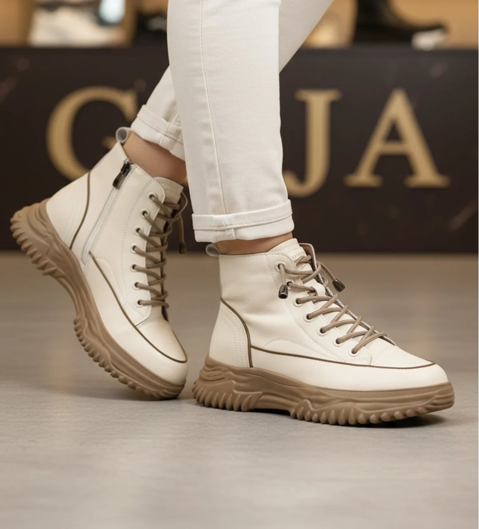 Guja Guja 26K310-13 Z Bej Polarlı Kaymaz Taban Kadın Bot Flo'da! Bej - 1. görsel