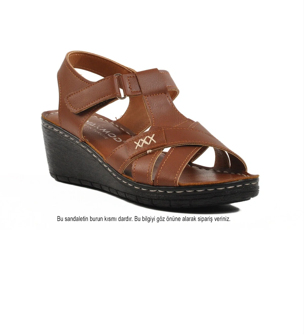 Ayakmod Ayakmod 673572 Z Taba Kadın Sandalet Flo'da! Taba - 1. görsel